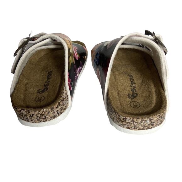 Ositos Baby Toddler Girl's Sz 5 Buckle Strap Cork Sandals Slides Floral CUTE - Picture 3 of 8